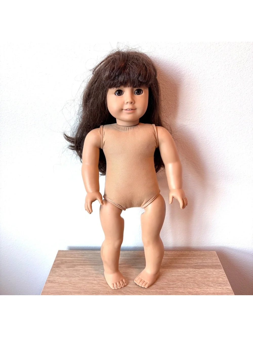 Pleasant Company Samantha American Girl Doll Brown Eyes Long Dark Hair Vintage